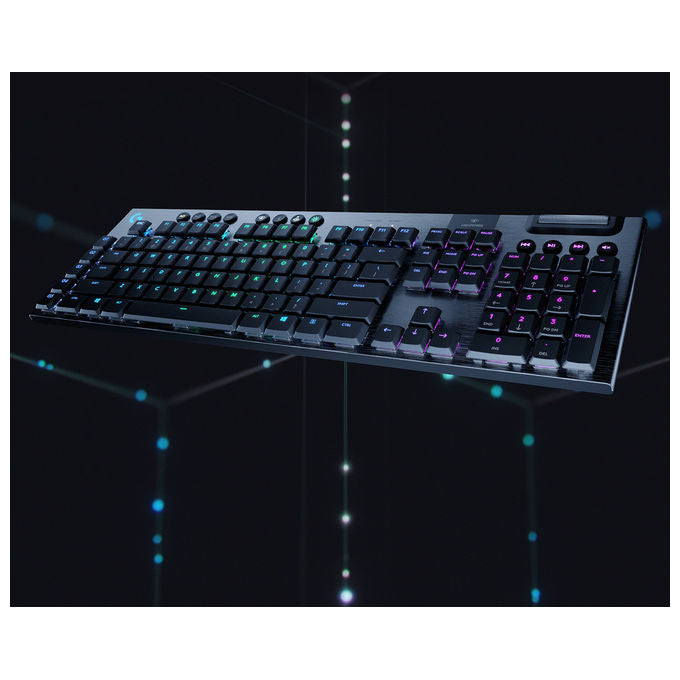 Logitech G 920-008910 Tastiera Gaming Wireless Bluetooth QWERTY Retroilluminata Carbonio