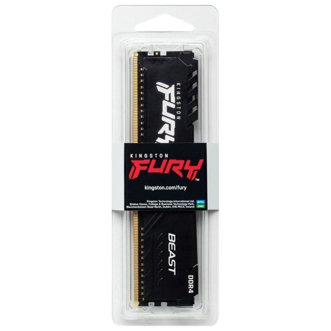 Kingston KF432C16BB-32 FURY Beast Memoria RAM DDR4 32GB 3200MHz CL16 288-pin DIMM XMP 2.0 colore Nero