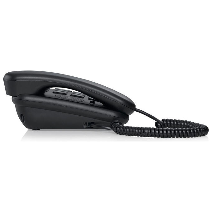 Brondi BRAVO 15 Telefono Fisso Analogico Nero con Vivavoce e ID Chiamate per Scrivania