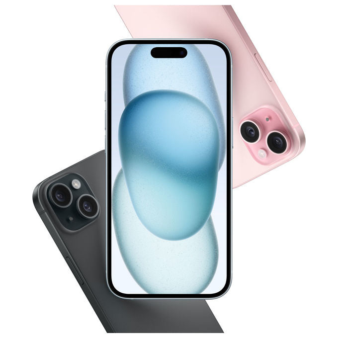 Apple MTP03ZD-A iPhone 15 Smartphone 5G 6.1'' OLED 128 GB Doppia SIM USB-C iOS 17 colore Nero