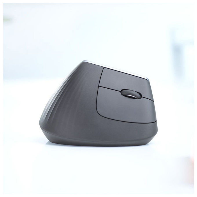 Logitech MX Vertical Mouse Ergonomico Avanzato Cablato e Wireless per un Minore Sforzo Muscolare