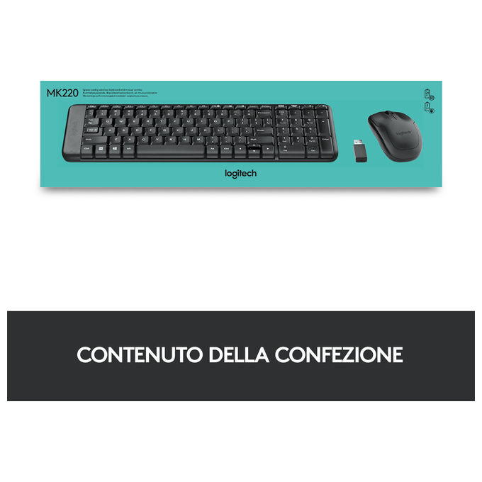 Logitech Wireless Desktop Mk220 Italian Layout