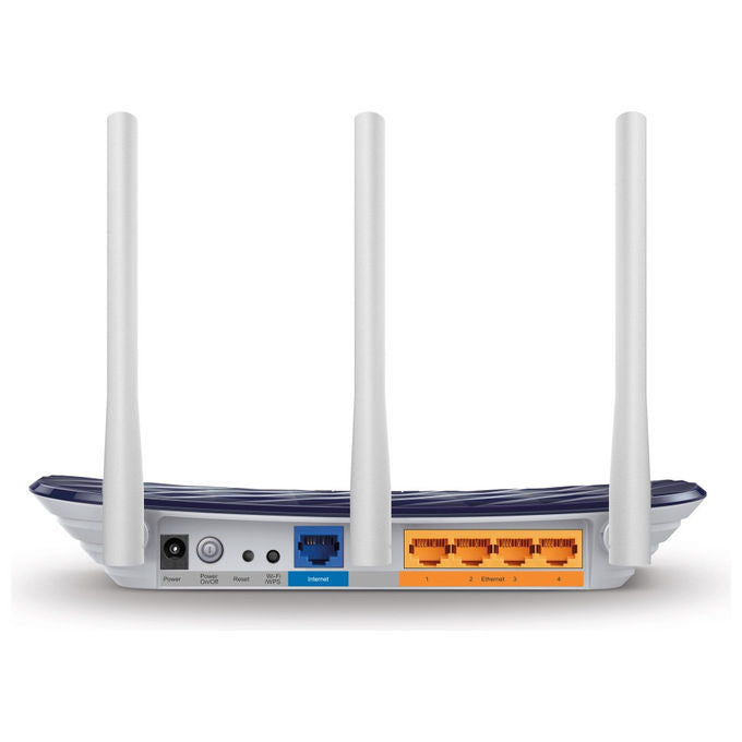 TP-Link Archer C20 AC750 V4.0 Router Wireless Dual-Band 2.4GHz-5GHz Fast Ethernet Blu Marino