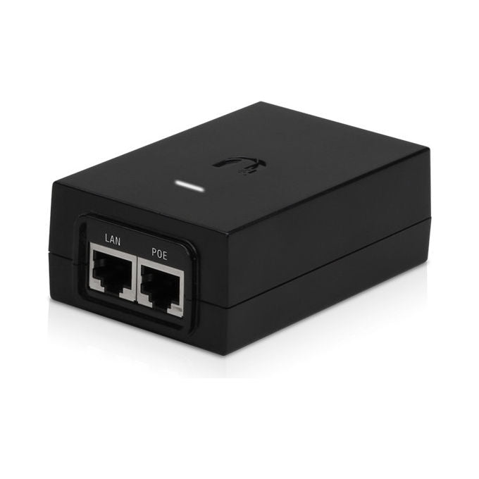 Ubiquiti POE-48-24W-G Adattatore PoE Gigabit Ethernet 48V 24W 2 Porte Nero