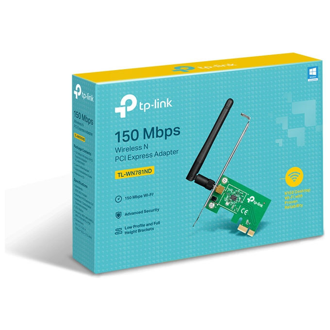 TP-Link TL-WN781ND Scheda Rete Wireless PCI Express Wi-Fi 150Mbit-s 2.4GHz