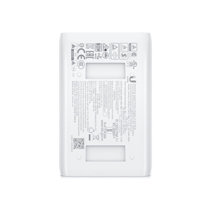 Ubiquiti U-POE-AT Adattatore PoE+ Gigabit Ethernet Bianco 30W IEEE 802.3at Networking