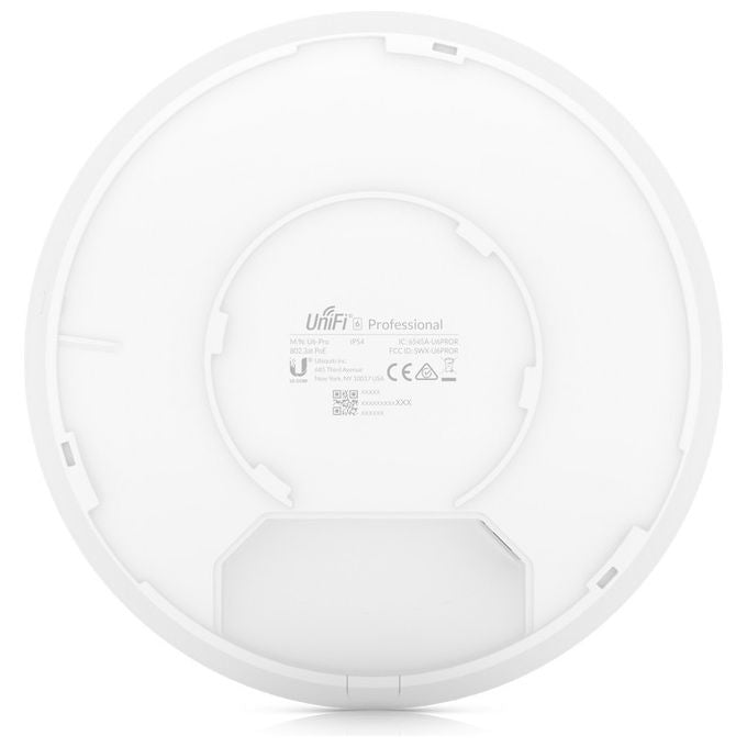 Ubiquiti U6-PRO Access Point Wi-Fi 6 Dual Band 4800 Mbit-s MU-MIMO PoE+ IP54 colore Bianco