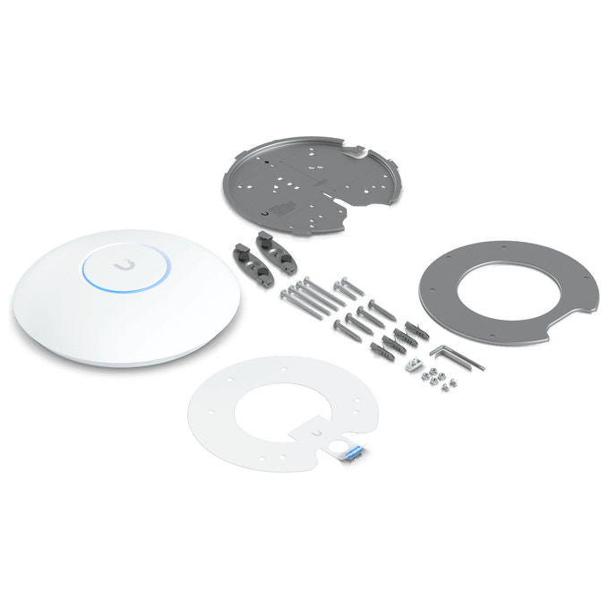 Ubiquiti U7-PRO Access Point WiFi 7 Tri-Band 2.4 5 6 GHz 5800 Mbit-s MU-MIMO PoE 140 m² colore Bianco