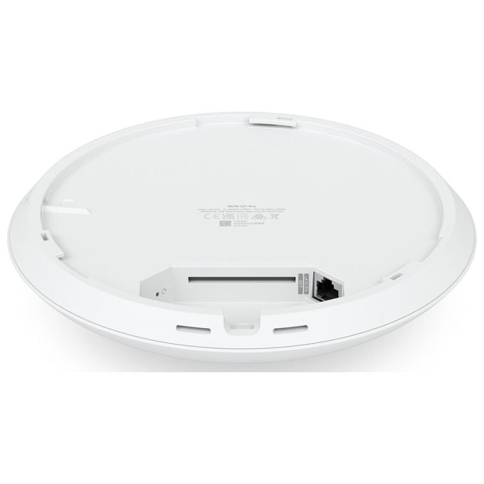 Ubiquiti U7-PRO Access Point WiFi 7 Tri-Band 2.4 5 6 GHz 5800 Mbit-s MU-MIMO PoE 140 m² colore Bianco