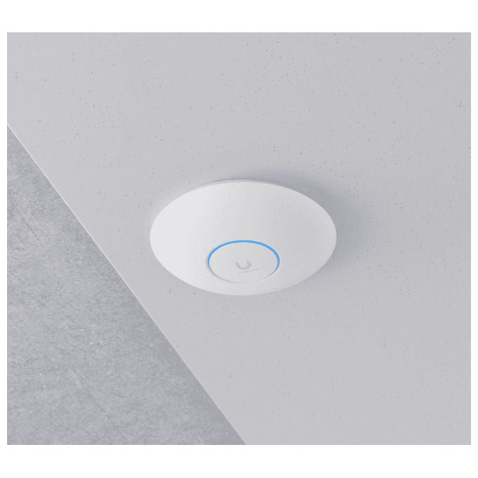 Ubiquiti U7-PRO Access Point WiFi 7 Tri-Band 2.4 5 6 GHz 5800 Mbit-s MU-MIMO PoE 140 m² colore Bianco