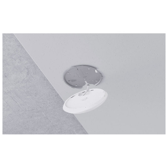 Ubiquiti U7-PRO Access Point WiFi 7 Tri-Band 2.4 5 6 GHz 5800 Mbit-s MU-MIMO PoE 140 m² colore Bianco