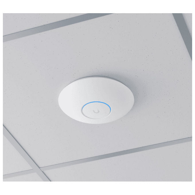 Ubiquiti U7-PRO Access Point WiFi 7 Tri-Band 2.4 5 6 GHz 5800 Mbit-s MU-MIMO PoE 140 m² colore Bianco