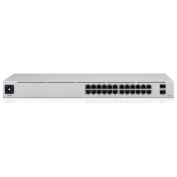 Ubiquiti USW-24-POE UniFi Switch 24 Porte Gigabit PoE+ L2-L3 Gestito 2 SFP 52 Gbit-s colore Argento