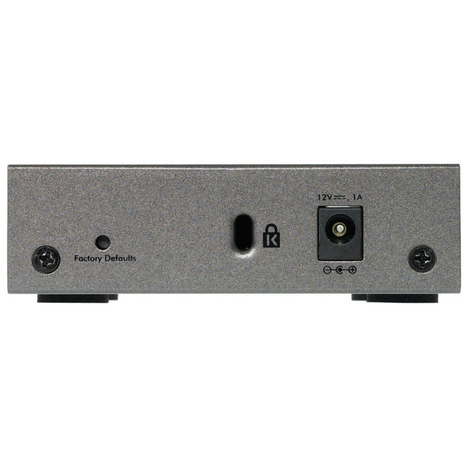 NETGEAR GS105E Switch di Rete Gestito L2-L3 5 Porte Gigabit Ethernet Grigio