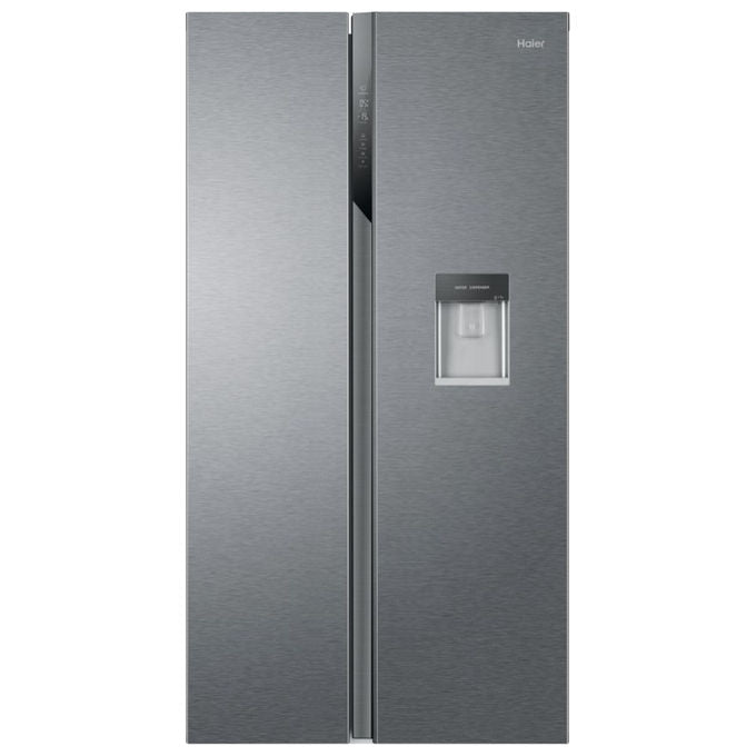 Haier HSR3918EWPG SBS 90 Serie 3 Frigorifero Americano 521 L 177 cm Classe E 38 dB No Frost Dispenser Acqua colore Argento