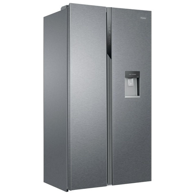 Haier HSR3918EWPG SBS 90 Serie 3 Frigorifero Americano 521 L 177 cm Classe E 38 dB No Frost Dispenser Acqua colore Argento