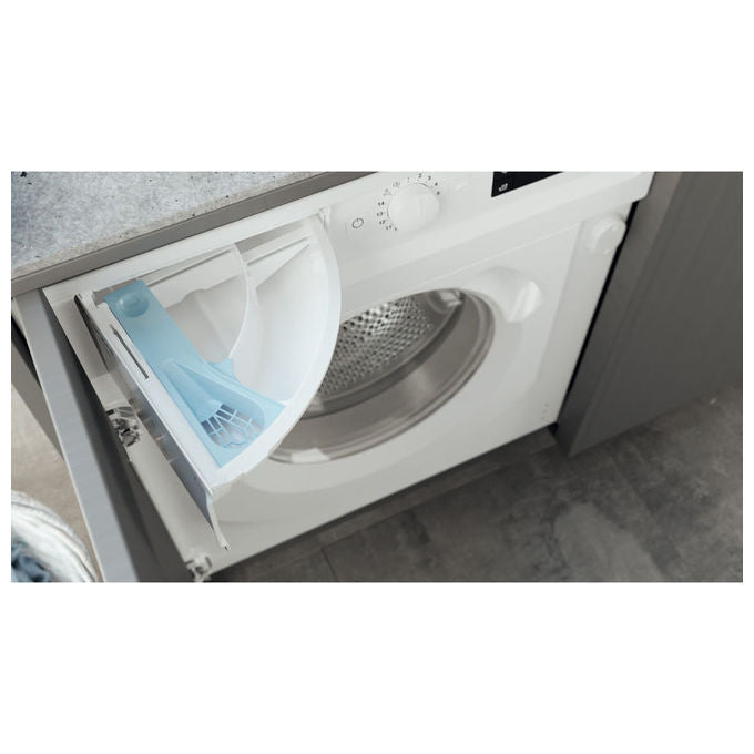 Hotpoint BI WMHG 71483 EU N Lavatrice Carica Frontale da Incasso Partenza Differata Classe energetica D (A+++) Capacita' di carico 7 Kg Centrifuga 1400 Giri-min Motore Inverter Woolmark Green
