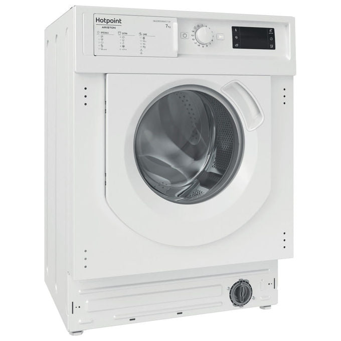Hotpoint BI WMHG 71483 EU N Lavatrice Carica Frontale da Incasso Partenza Differata Classe energetica D (A+++) Capacita' di carico 7 Kg Centrifuga 1400 Giri-min Motore Inverter Woolmark Green