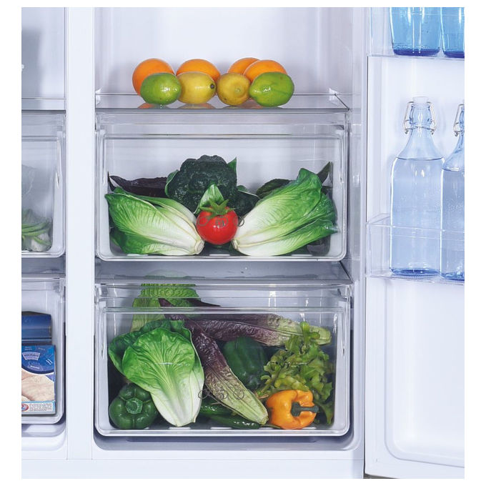 Candy CHSVN174X Frigorifero Americano Side by Side 532 L 177 cm Classe E 39 dB No Frost colore Inox