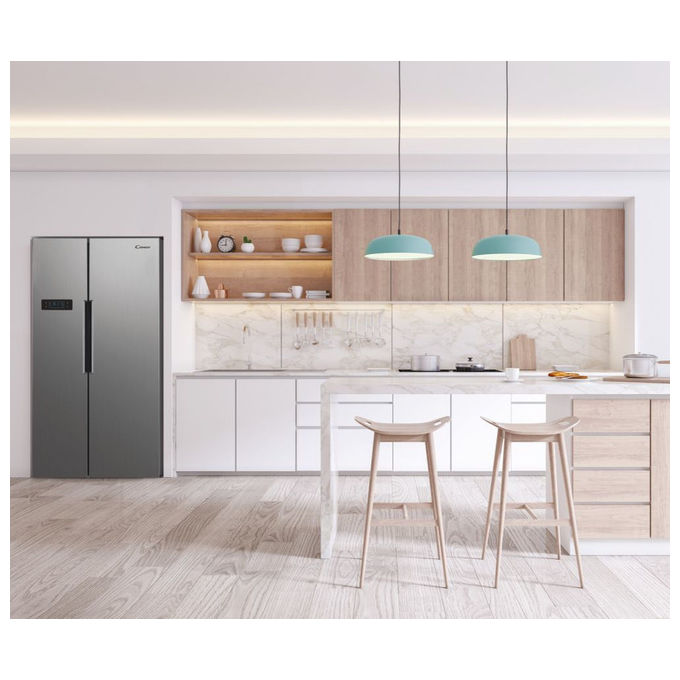 Candy CHSVN174X Frigorifero Americano Side by Side 532 L 177 cm Classe E 39 dB No Frost colore Inox
