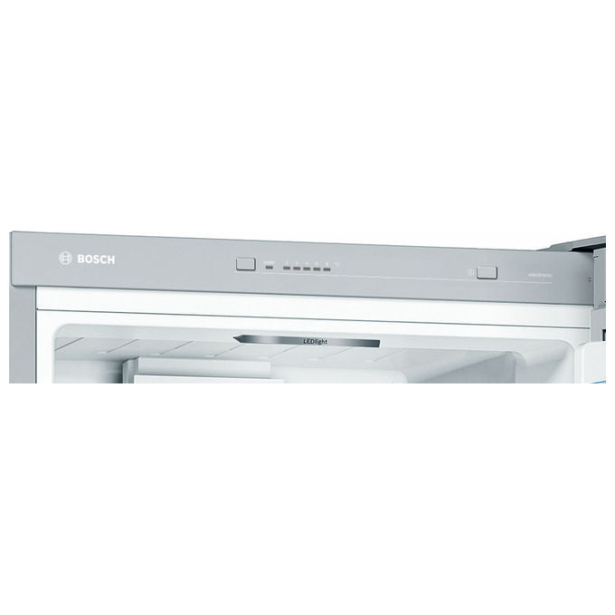 Bosch KGV39VLEAS Serie 4 Frigorifero Combinato 343 L 201 cm Classe E 39 dB Low Frost VitaFresh colore Acciaio Inox