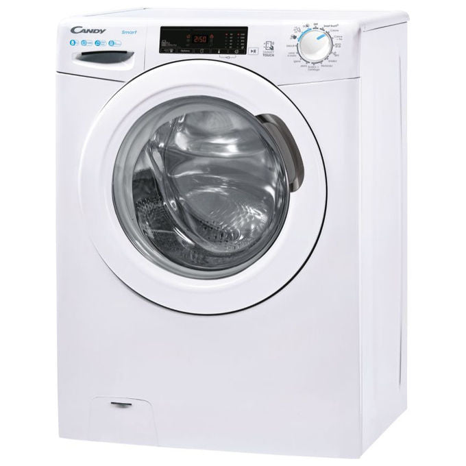 Candy Smart  CSS128TE-11 Lavatrice a carica frontale 8 Kg classe D 1200 giri 16 programmi Kilo detector controllo remoto Bianco 60x52x85