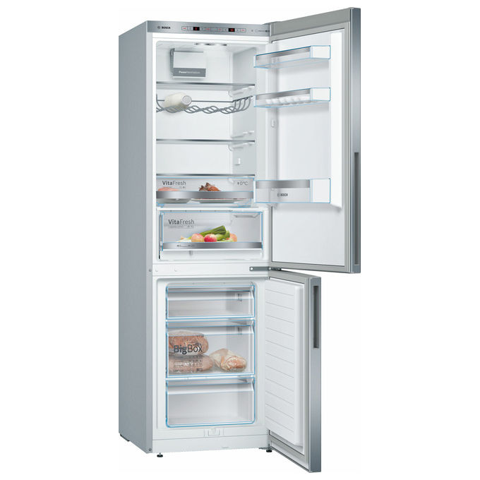 Bosch KGE36ALCA Frigorifero Combinato Capacita' 312 Litri Classe energetica C Low Frost Tecnologia inverter intelligente 186 cm Inox