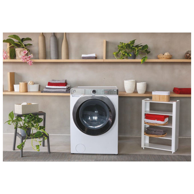 Hoover H5WPB414AMBC-S H-WASH 550 Lavatrice Frontale 14 Kg 1400 rpm Classe A Inverter Wi-Fi Vapore (85x60x68 cm) colore Bianco