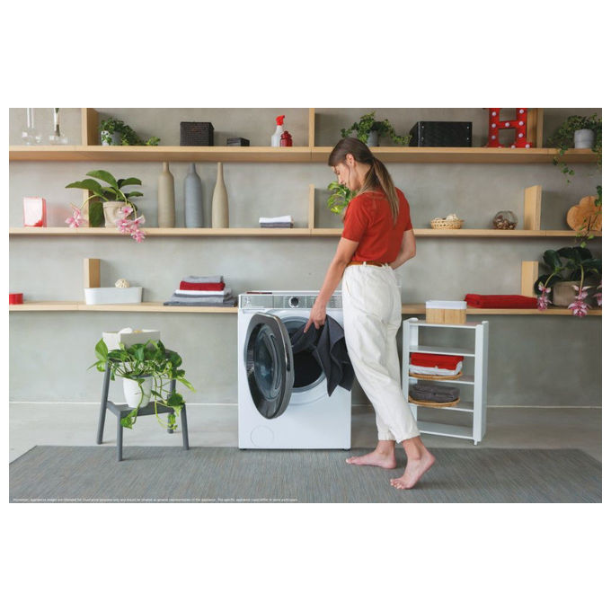 Hoover H5WPB414AMBC-S H-WASH 550 Lavatrice Frontale 14 Kg 1400 rpm Classe A Inverter Wi-Fi Vapore (85x60x68 cm) colore Bianco