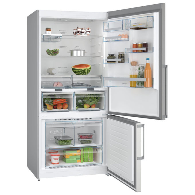 Bosch KGN86AIDR Serie 6 Frigorifero Combinato 631 L 186 cm Classe D 39 dB No Frost (186x86x81 cm) colore Acciaio Inox Antimpronta