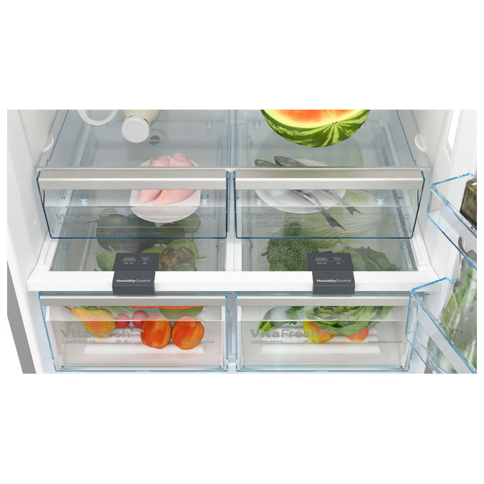 Bosch KGN86AIDR Serie 6 Frigorifero Combinato 631 L 186 cm Classe D 39 dB No Frost (186x86x81 cm) colore Acciaio Inox Antimpronta