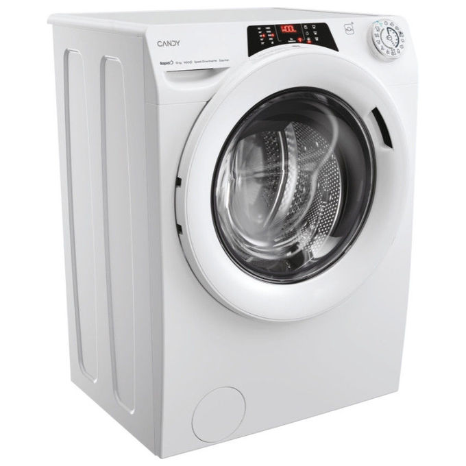 Candy RO14104DWMT1S Rapido' Lavatrice Frontale 10 Kg 1400 rpm Classe A Wi-Fi Vapore Inverter (85x60x58 cm) colore Bianco