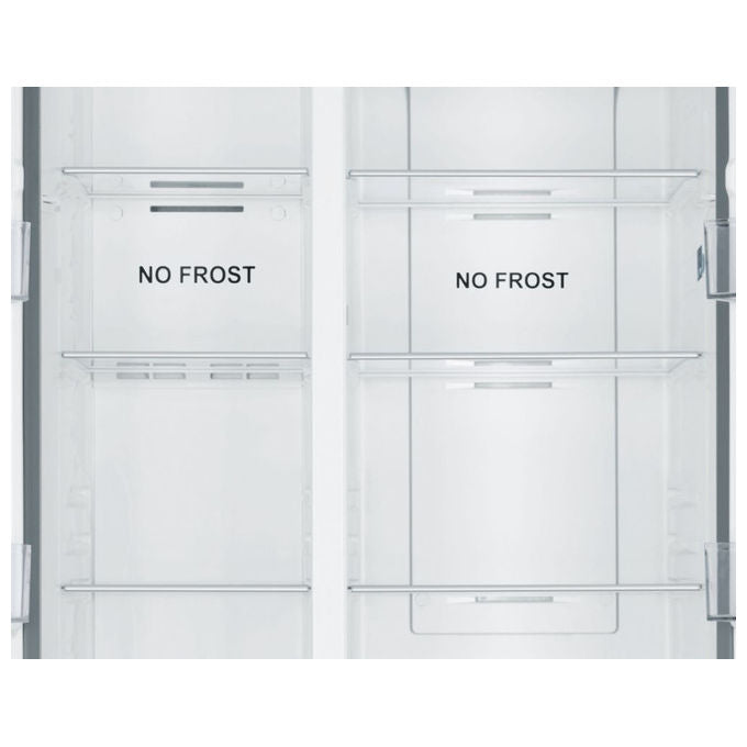 Haier HSR3918ENPB Serie 3 Frigorifero Side by Side 528 L 177,5 cm Classe E 38 dB No Frost Multi Air Flow colore Nero
