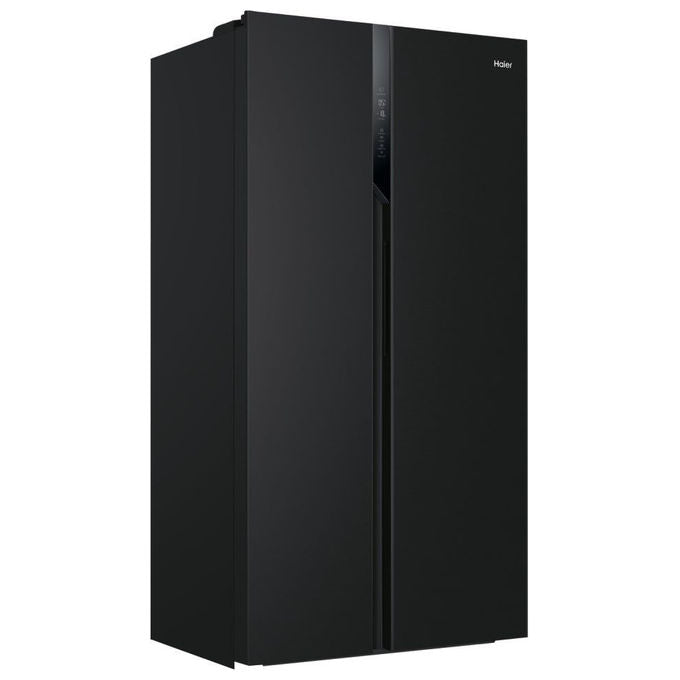 Haier HSR3918ENPB Serie 3 Frigorifero Side by Side 528 L 177,5 cm Classe E 38 dB No Frost Multi Air Flow colore Nero