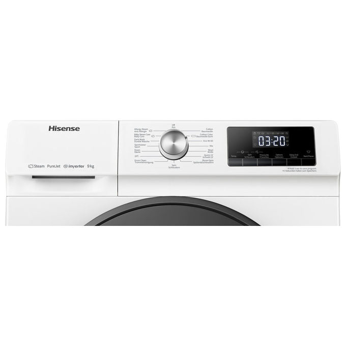 Hisense WFQA9014EVJMW Lavatrice Caricamento Forntale 9Kg 1400rpm Classe Energetica D