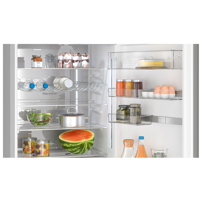 Bosch KGN49AICT Serie 6 Frigorifero Combinato 440 L 203 cm Classe C 35 dB No Frost VitaFresh colore Acciaio Inox