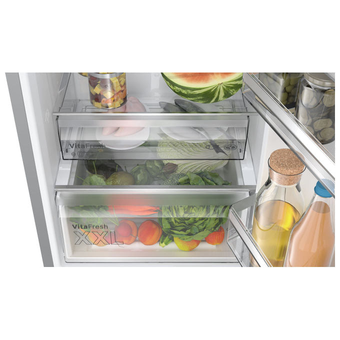 Bosch KGN392LCF Serie 4 Frigorifero Combinato 363 L 203 cm Classe C 35 dB NoFrost VitaFresh Inverter (203x60x66.5 cm) colore Inox