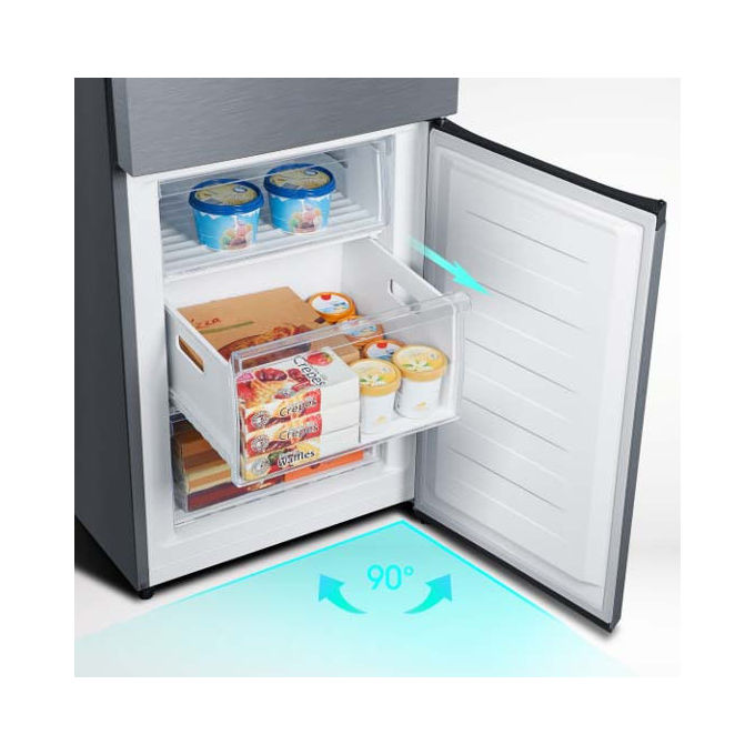 Hisense RB440N4ACD Frigorifero Combinato 336 L 200 cm Classe D 35 dB Total No Frost Inverter colore Inox