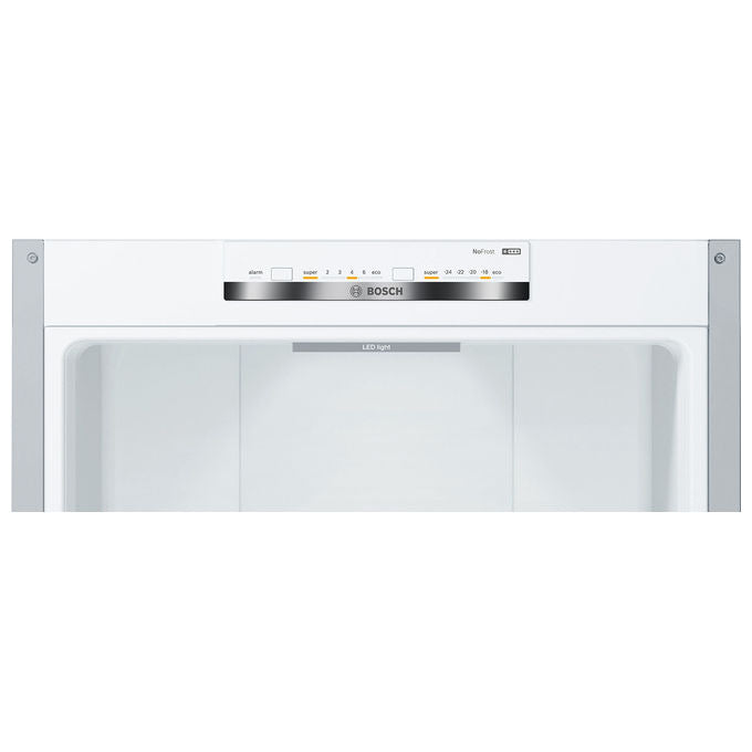 Bosch KGN392LDC Serie 4 Frigorifero Combinato 368 L 203 cm Classe D 36 dB No Frost Multi-Airflow (203x60x66 cm) colore Acciaio Inox