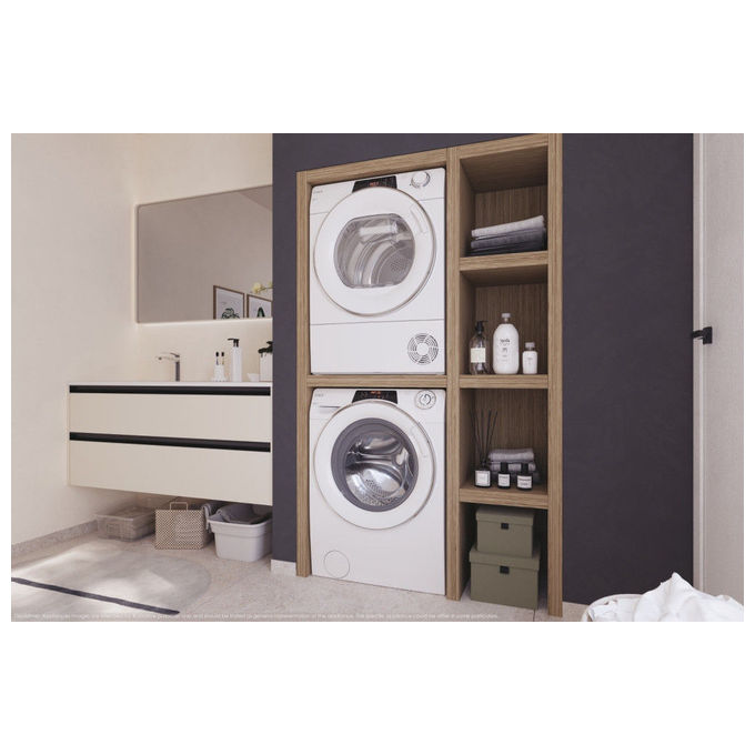 Candy RO1486DWMCT-1-S RapidÓ Lavatrice Carica Frontale 8 Kg 1400 rpm Classe A Inverter Vapore Wi-Fi (85x60x53 cm) colore Bianco
