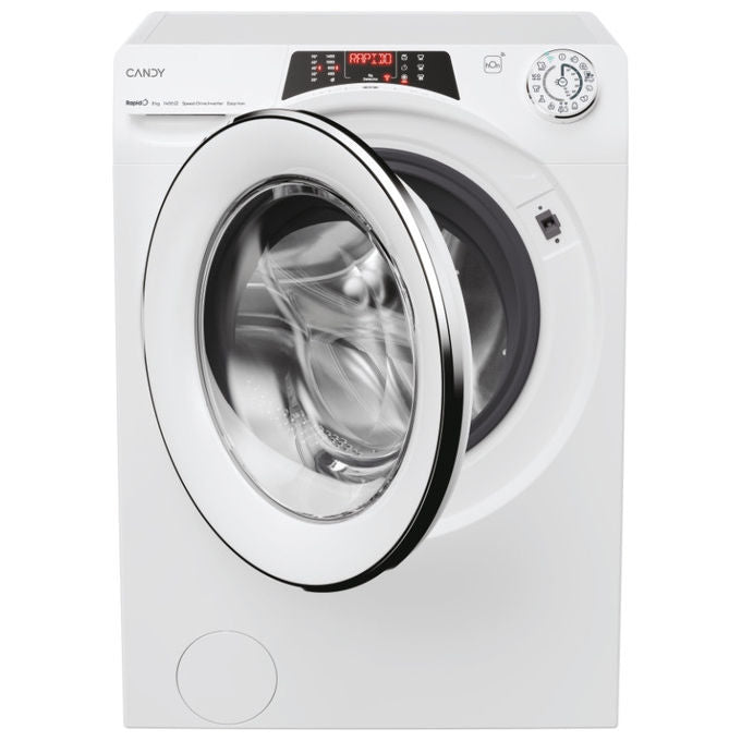 Candy RO 1486DWMCT-1-S Lavatrice a carica frontale RapidÓ 8 Kg 1400 giri Classe A Bianca
