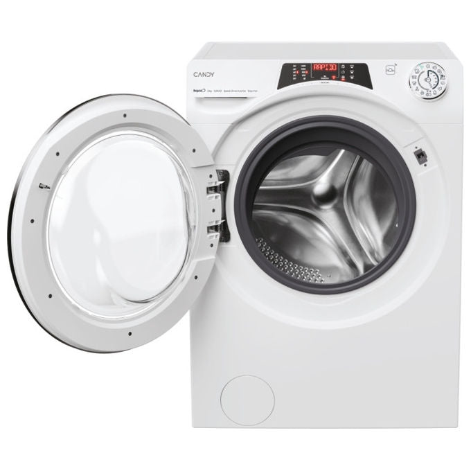 Candy RO 1486DWMCT-1-S Lavatrice a carica frontale RapidÓ 8 Kg 1400 giri Classe A Bianca
