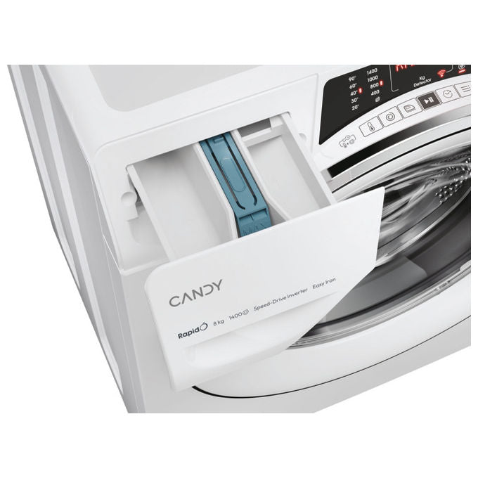 Candy RO 1486DWMCT-1-S Lavatrice a carica frontale RapidÓ 8 Kg 1400 giri Classe A Bianca
