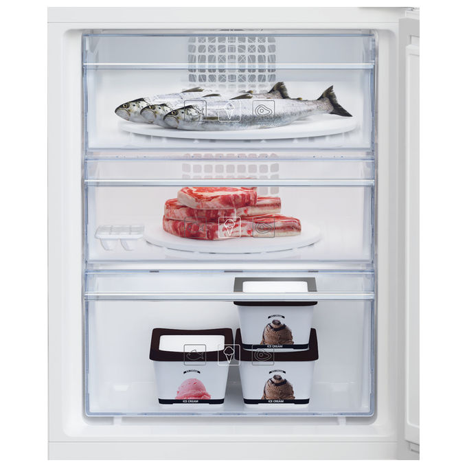 Beko BCNA275E4SN Frigorifero Combinato da Incasso 254 L 177,5 cm Classe E 38 dB Total No Frost colore Bianco