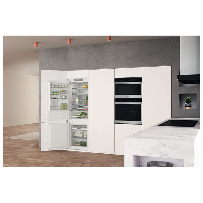 Whirlpool WHC18T573 Frigorifero Combinato da Incasso 250 L 177 cm Classe D Total No Frost 32 dB 6° Senso colore Bianco