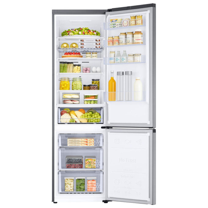 Samsung RB38C672CSA EcoFlex AI Frigorifero Combinato 390 L 203 cm Classe C 35 dB Total No Frost Wi-Fi colore Silver Inox