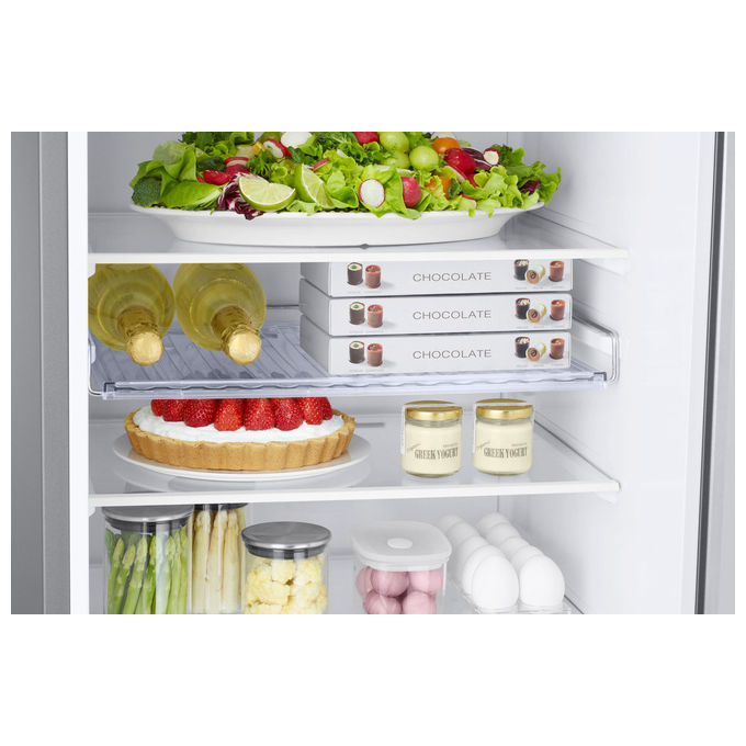 Samsung RB38C672CSA EcoFlex AI Frigorifero Combinato 390 L 203 cm Classe C 35 dB Total No Frost Wi-Fi colore Silver Inox