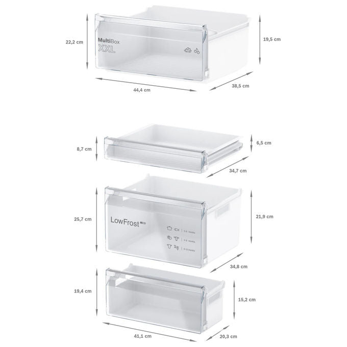 Bosch KIV865SE0 Serie 2 Frigorifero Combinato da Incasso 267 L 177,2 cm Classe E 35 dB Low Frost colore Bianco