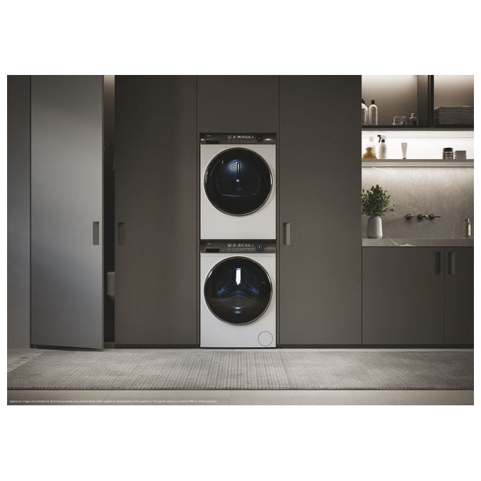 Haier HW120-B14979 - Lavatrice a Carica Frontale 12 kg, 1400 rpm, Classe Energetica A, Motore Direct Motion e Funzioni Smart hOn con Vapore (‎69 x 60 x 85 cm), Colore Bianco