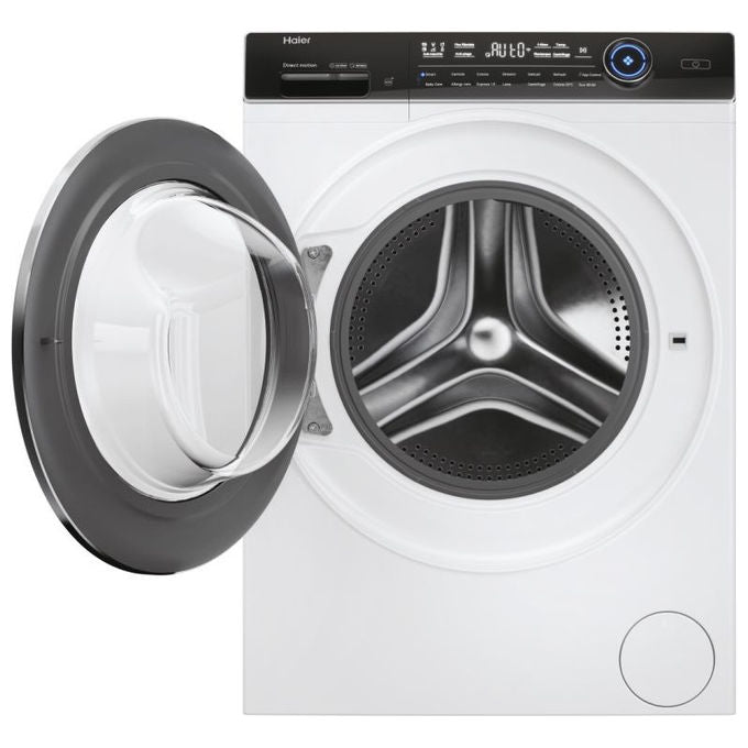 Haier HW120-B14979 - Lavatrice a Carica Frontale 12 kg, 1400 rpm, Classe Energetica A, Motore Direct Motion e Funzioni Smart hOn con Vapore (‎69 x 60 x 85 cm), Colore Bianco